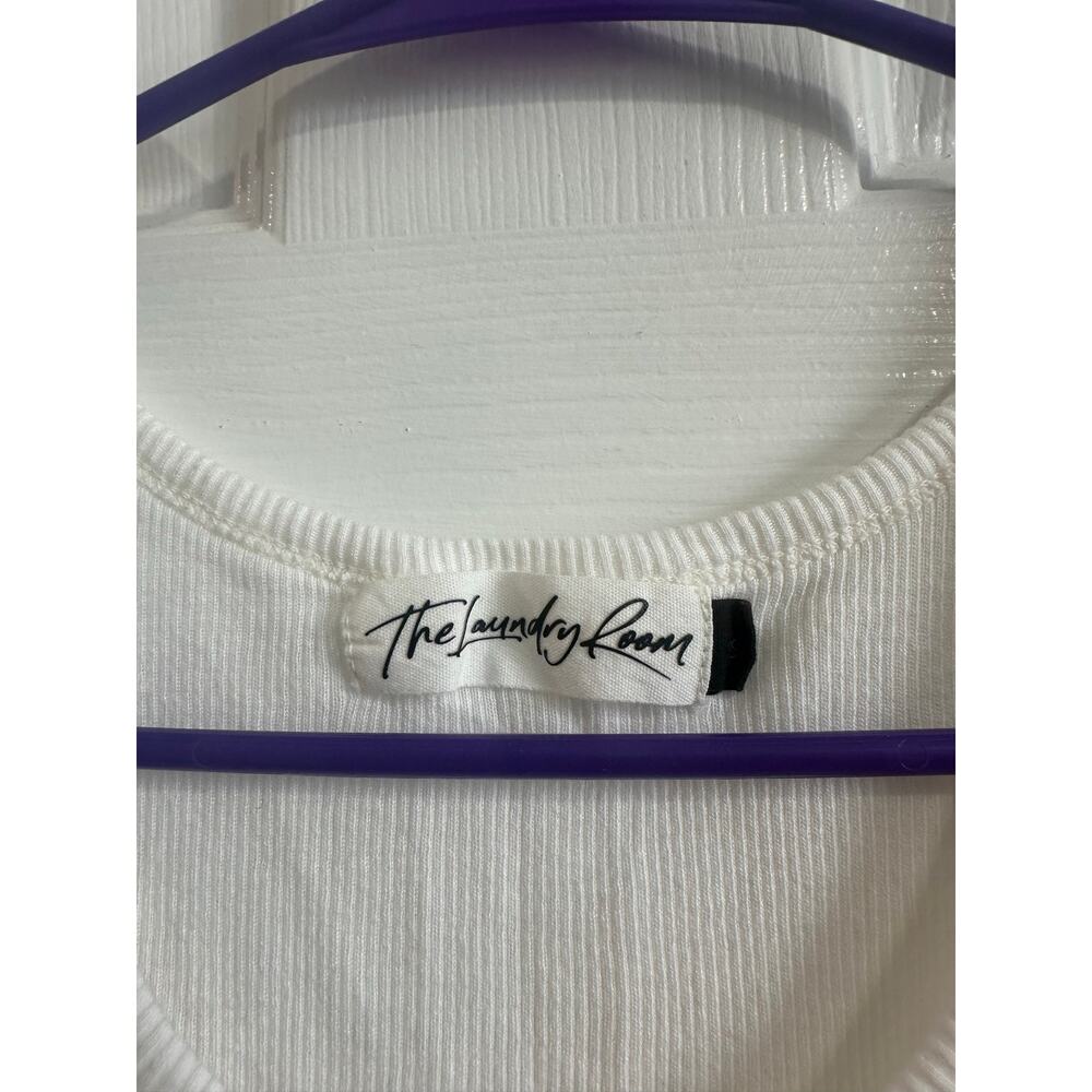 Revolve The Laundry Room Philadelphia Philly Tank White Baby Rib Sz S Sports - Picture 2 of 5